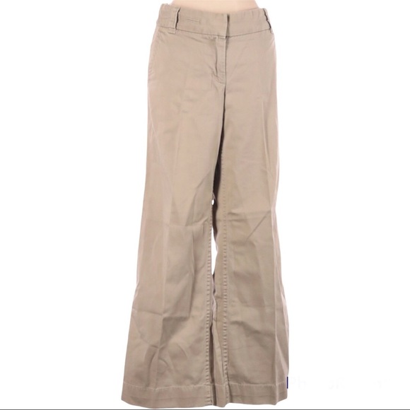 J. Crew Pants - J.Crew Wide Leg Khakis Casual Pants Size 4 Short City Fit